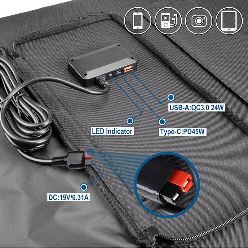 Panel solar plegable